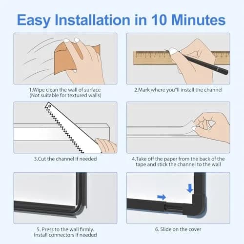 Yecaye Black Cord Hider Kit | 363cm (113in) Single Wire Cable Raceway thumbnail 7