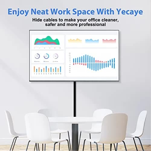 Yecaye Black Cord Hider Kit | 363cm (113in) Single Wire Cable Raceway thumbnail 3