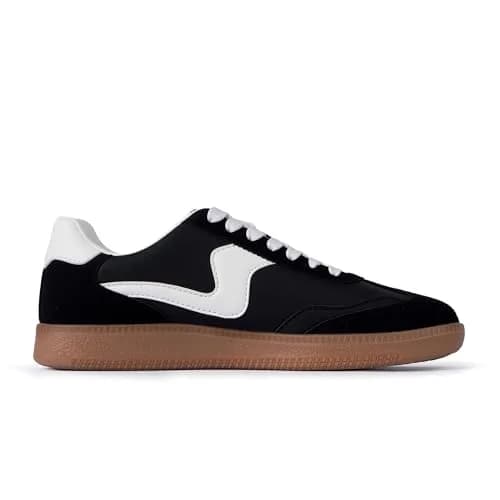 Tigeridea Women's Casual Tennis Shoes Black Size 7 | Classic Retro Design with Color-Block Detailing thumbnail 7