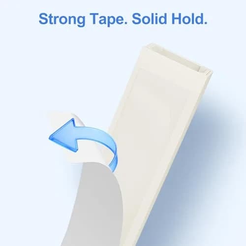 Yecaye Beige Cord Hider Kit 3.6m (113in) | Conceals Single Cable on Walls for Home & Office thumbnail 5