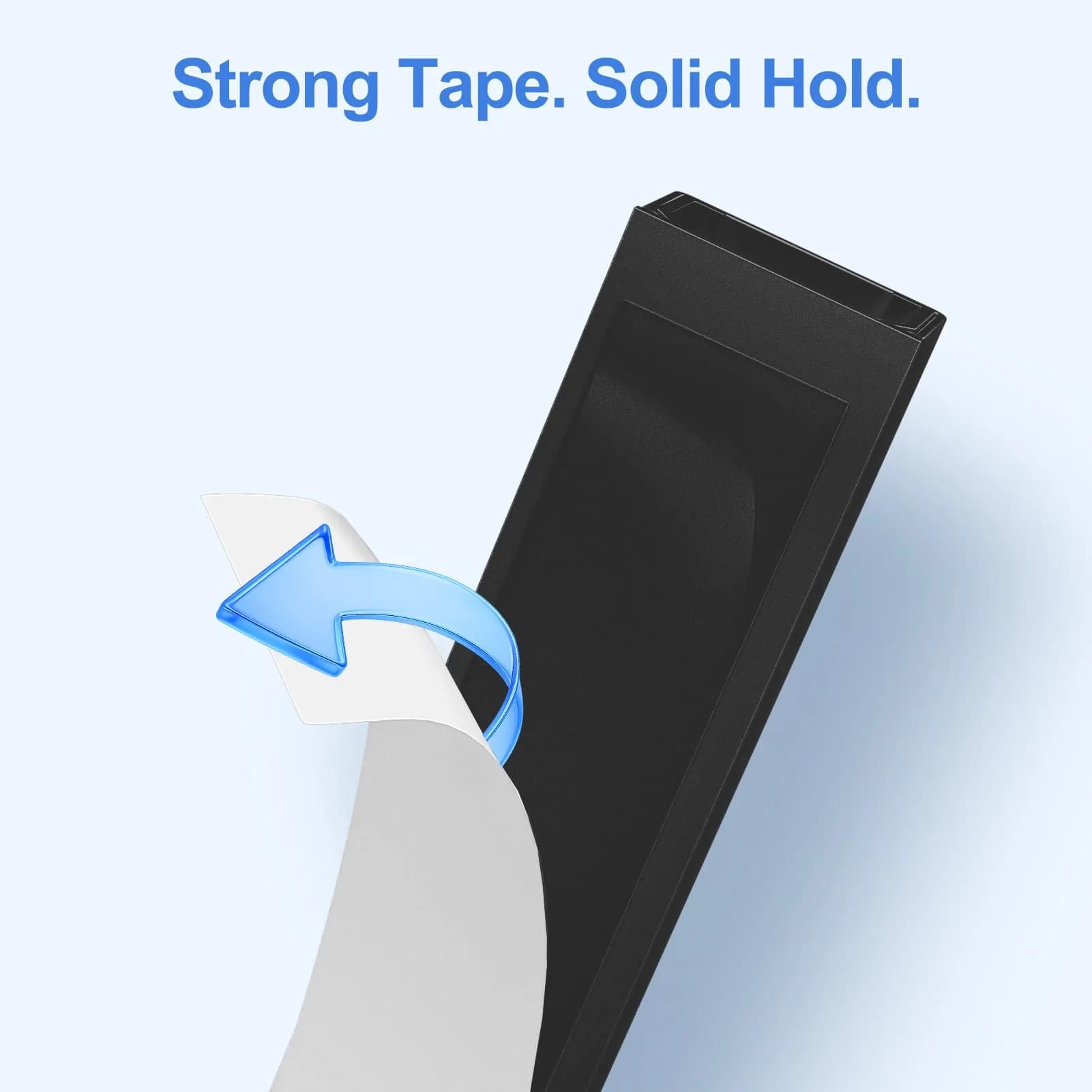 Yecaye Black Cord Hider 113in L x 0.95in W x 0.55in H | Conceals 2 Small Wires - view 4