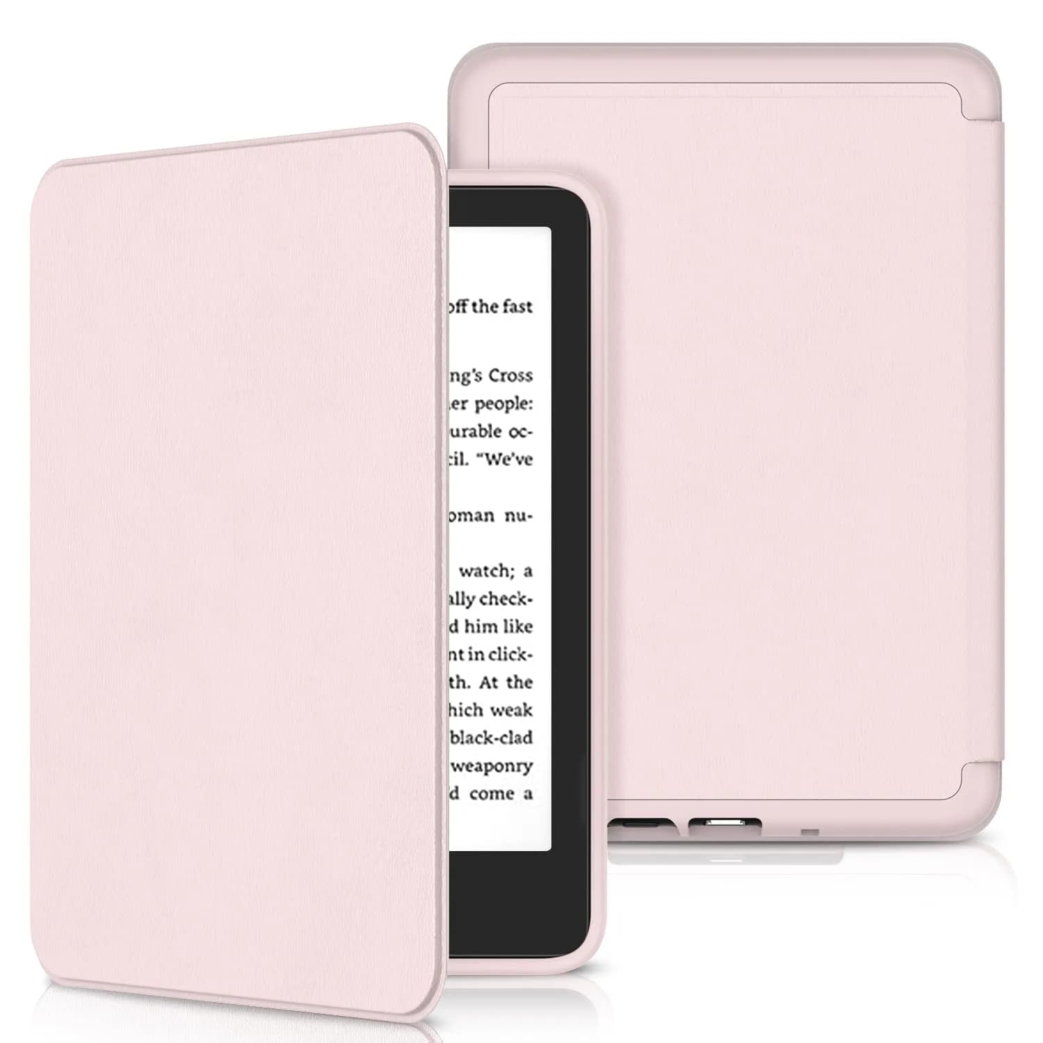 Sanyetral Case for All-New 6 inch Kindle (11th Gen, 2024/2022) | Auto Wake/Sleep & Shockproof — Light Pink