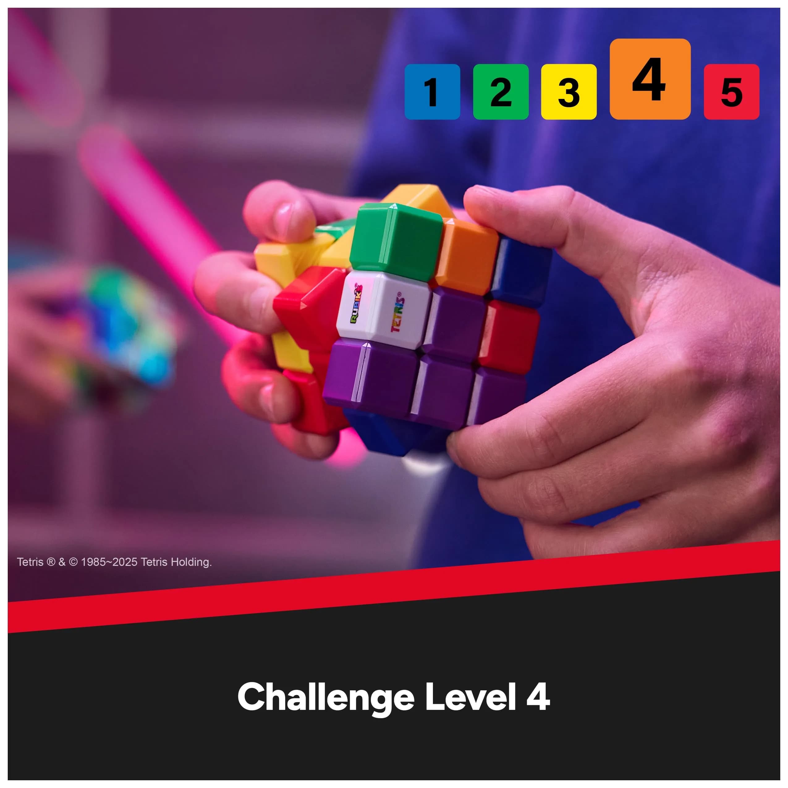 Rubik's Tetris Edition 3x3 Cube Shapeshifting Puzzle Game Brain Teaser | Educational Puzzle for Kids 3-6 - view 7
