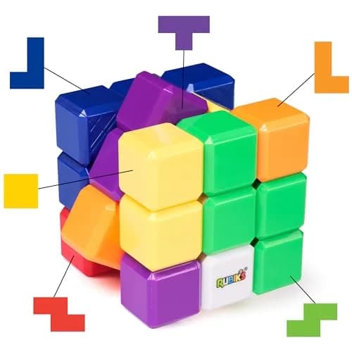 Rubik's Tetris Edition 3x3 Cube Shapeshifting Puzzle Game Brain Teaser | Educational Puzzle for Kids 3-6 thumbnail 8