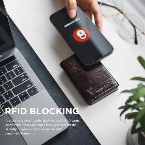 VULKIT Card Holder Wallet with Coin Pocket Magnetic Closure Pop Up Cards for Cash & Credit Cards | RFID/NFC Blocker thumbnail 5