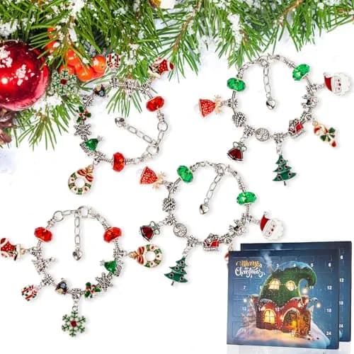 OuMuaMua Christmas Advent Calendar Bracelets 2026 | DIY Jewelry Kit for Girls & Teens thumbnail 4