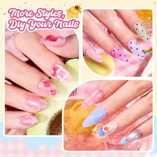 Beetles Jelly Gel Nail Polish Set, Spring Pudding 20 Colors Pastel Color, 7.5ml Each (0.25 Fl Oz) | UV/LED Curing, Long-Lasting Wear thumbnail 6