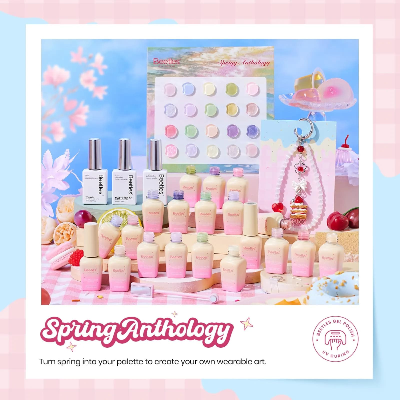 Beetles Gel Polish Spring Anthology 20 Colors 7.5ml (0.25 Fl Oz) | Salon Quality Gel Nail Polish Set - view 3