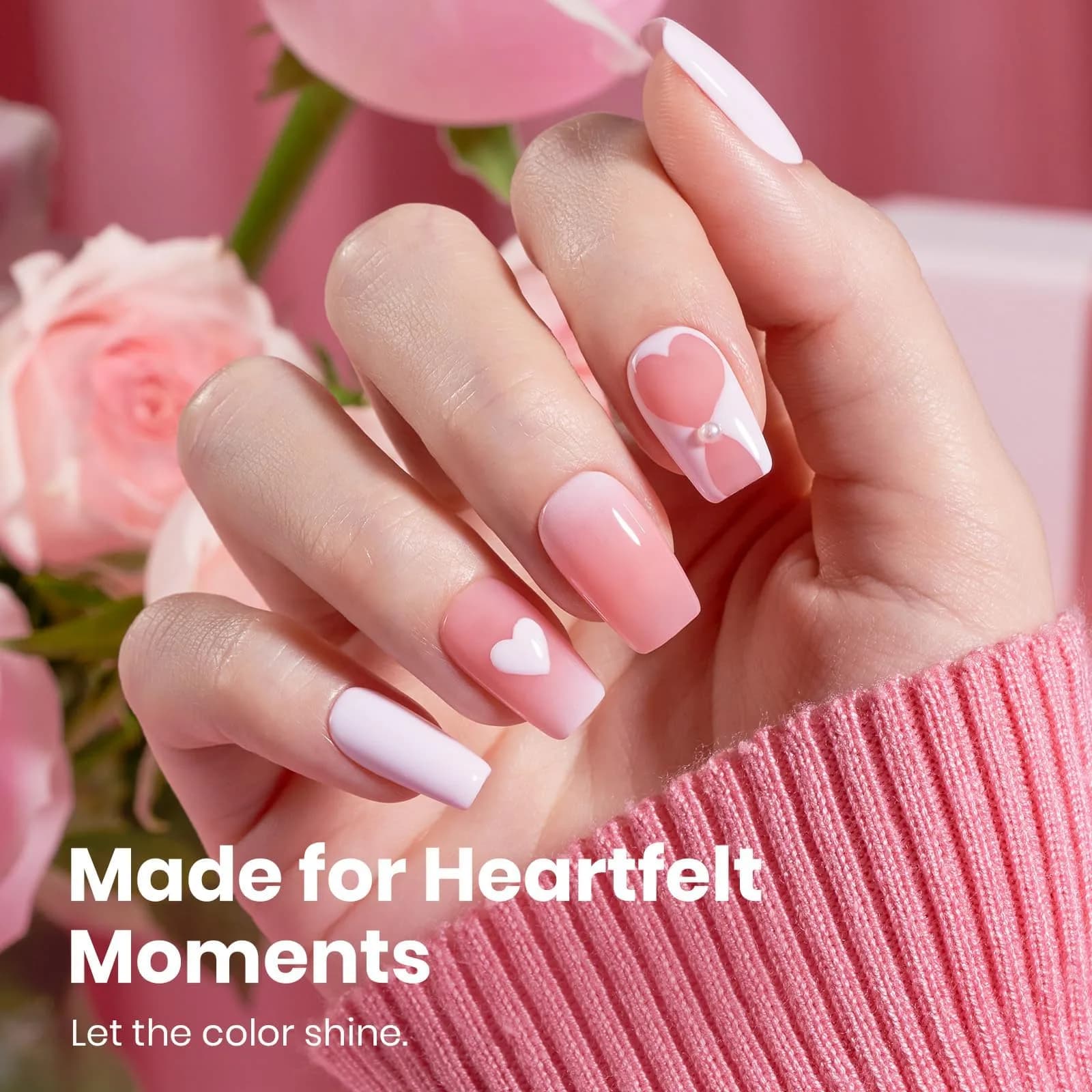 Beetles Gel Polish Bare Pink 15ml Nail Polish | Light Pink Cream Gel Nail Polish - view 3