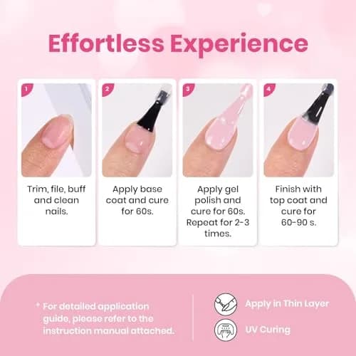 Beetles Gel Polish Barely Pink | 15ml (0.51 Fl Oz) | Long-Lasting, LED/UV Cure, Soak-Off thumbnail 8