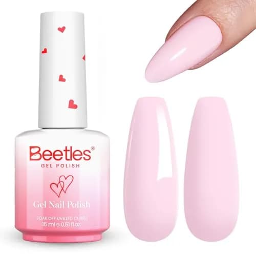 Beetles Gel Polish Barely Pink | 15ml (0.51 Fl Oz) | Long-Lasting, LED/UV Cure, Soak-Off thumbnail 9