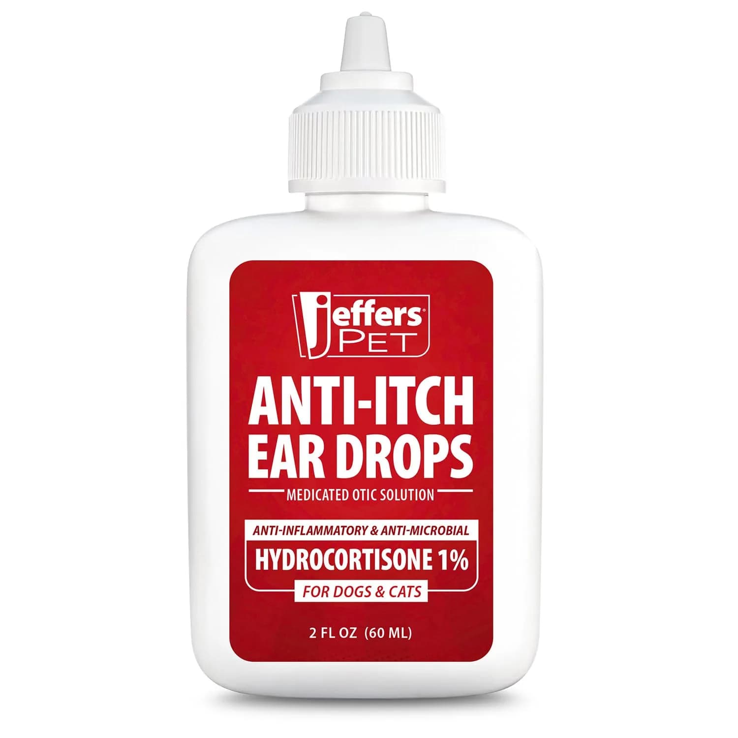 Jeffers Ear Flush & Anti-Itch Ear Drops Bundle for Dogs & Cats | Routine Ear Care Support with Ketoconazole & Hydrocortisone thumbnail 2