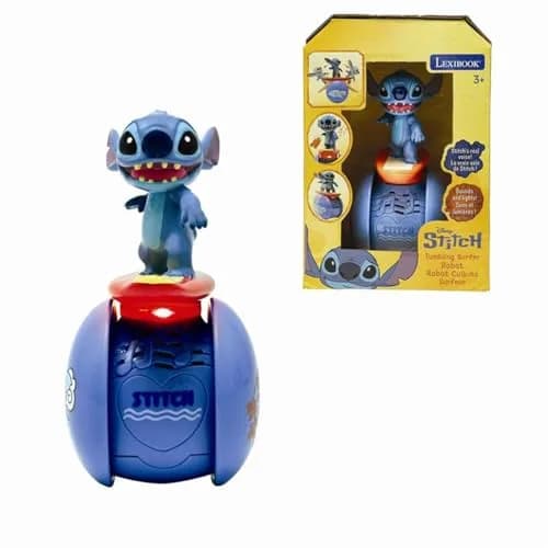 LEXiBOOK Stitch Interactive Surfer Robot ROB01D Blue | Electronic Early Development Toy with Lights & Sounds thumbnail 1