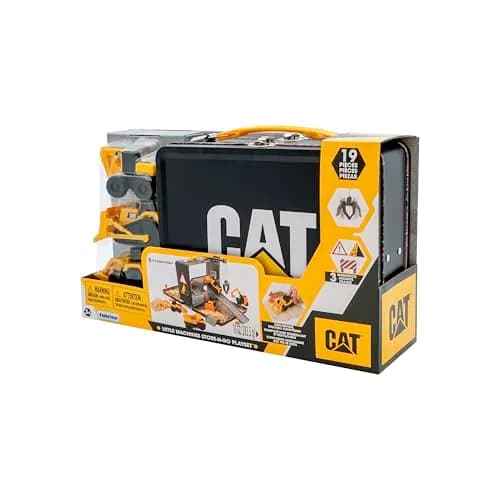 CAT Construction Toys Store N Go Playset with 5 Vehicles & 10 oz Dirt | Ages 3+ thumbnail 4