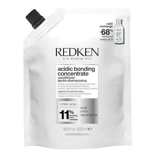 Redken Acidic Bonding Concentrate Conditioner – For Damaged Hair, Refill 500ml (16.9 Fl Oz) | Repairs Bonds & Protects Color thumbnail 1