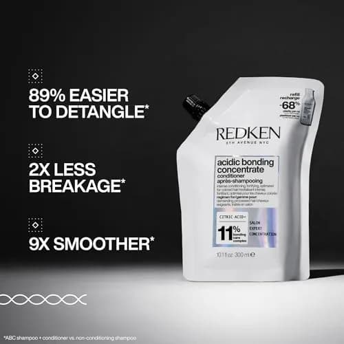 Redken Acidic Bonding Concentrate Conditioner – For Damaged Hair, Refill 500ml (16.9 Fl Oz) | Repairs Bonds & Protects Color thumbnail 2