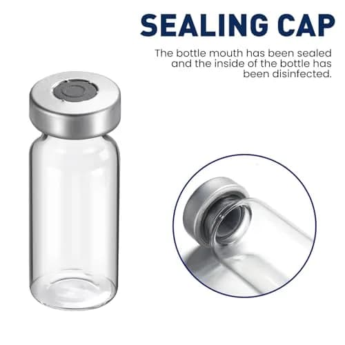 FURWEY 2ML Sterile Vials with Injection Port, Borosilicate Glass Empty Vials, 20 Pack | Lab Supply India thumbnail 6