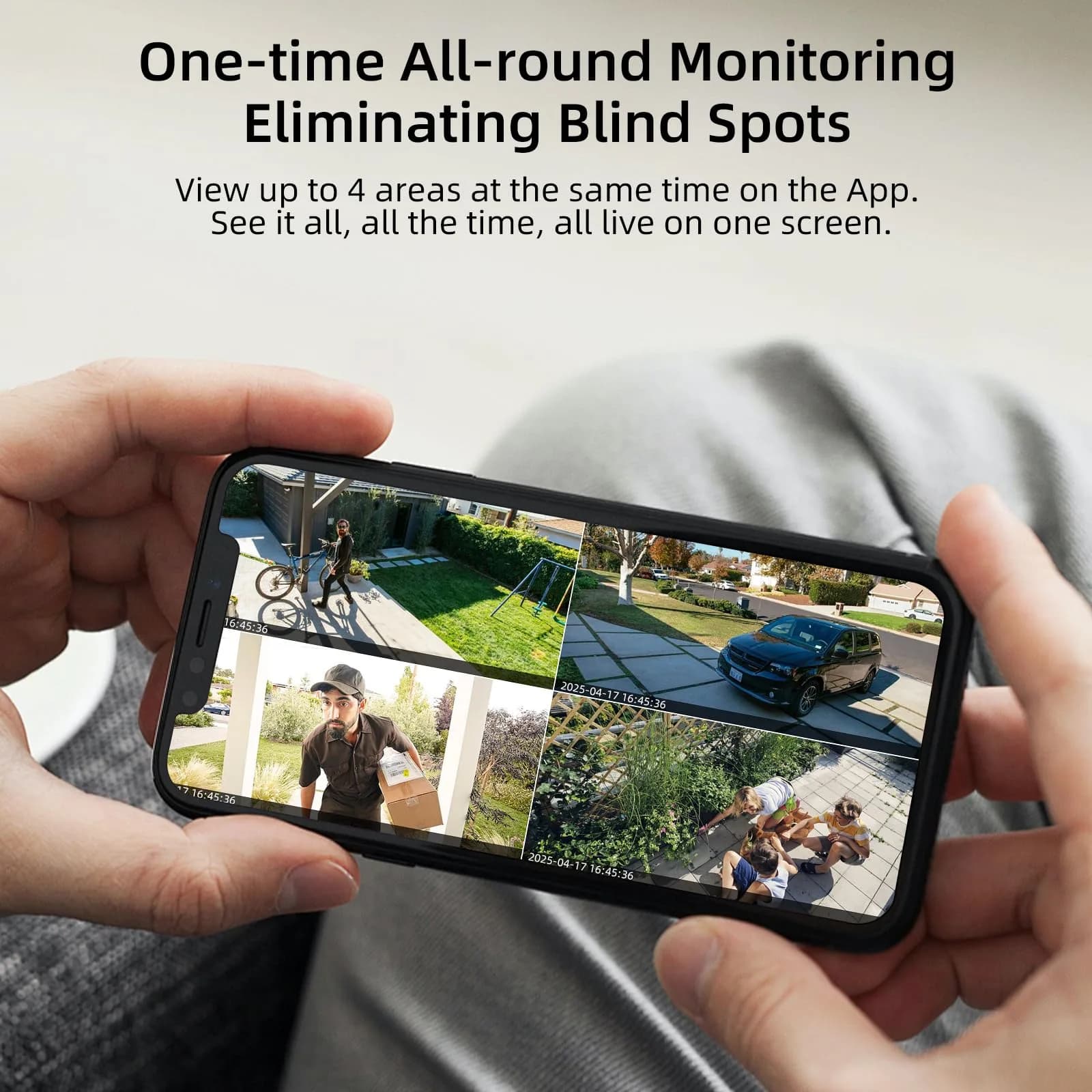 Camoon 2K Solar Security Camera Wireless Outdoor | 365-Day Uninterrupted Power with Built-in Solar Panel & 9600mAh Battery - view 5