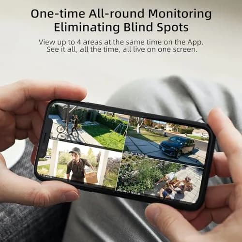 Camoon 2K Solar Security Camera Wireless Outdoor | 365-Day Uninterrupted Power with Built-in Solar Panel & 9600mAh Battery thumbnail 5