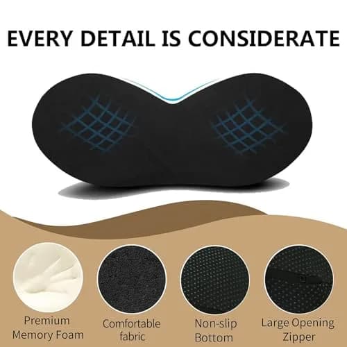 Livtribe Ergonomic Car Seat Cushion Wedge | 3.5-inch Rise for Lumbar Support & Posture Alignment thumbnail 6
