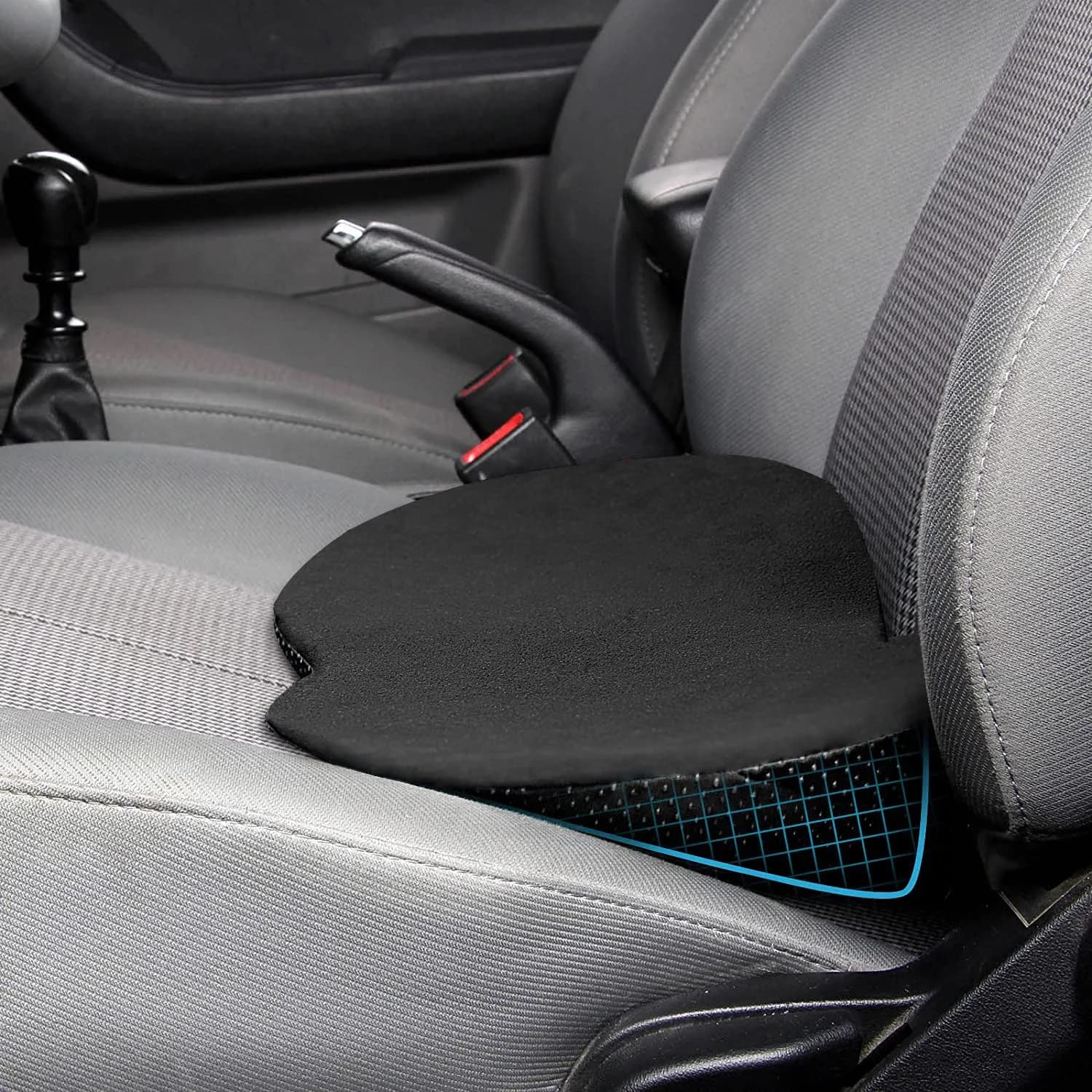Livtribe Ergonomic Car Seat Cushion Wedge | 3.5-inch Rise for Lumbar Support & Posture Alignment