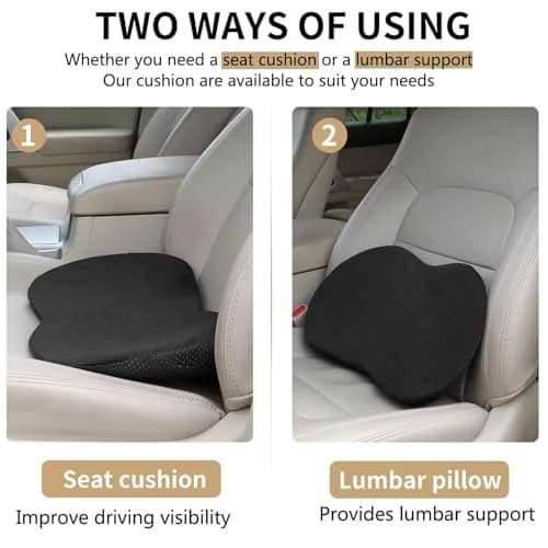 Livtribe Ergonomic Car Seat Cushion Wedge | 3.5-inch Rise for Lumbar Support & Posture Alignment thumbnail 2