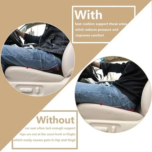 Livtribe Ergonomic Car Seat Cushion Wedge | 3.5-inch Rise for Lumbar Support & Posture Alignment thumbnail 3
