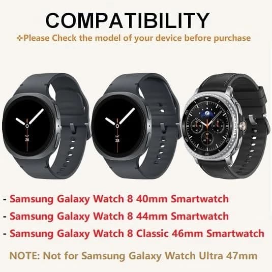 E ECSEM 22mm Watch Band Connectors for Samsung Galaxy Watch 9/8/8 Classic | Black & Rose Gold (2-Pair Set) - view 2