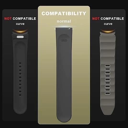 E ECSEM 22mm Watch Band Connectors for Samsung Galaxy Watch 9/8/8 Classic | Black & Rose Gold (2-Pair Set) - view 5