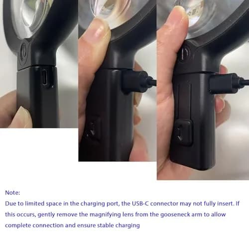 GABORISH Neck Magnifier with Light, 10X 5.2 Inch Acrylic Lens | Hands-Free Magnifying Glass for Reading, Sewing, Crafts thumbnail 8