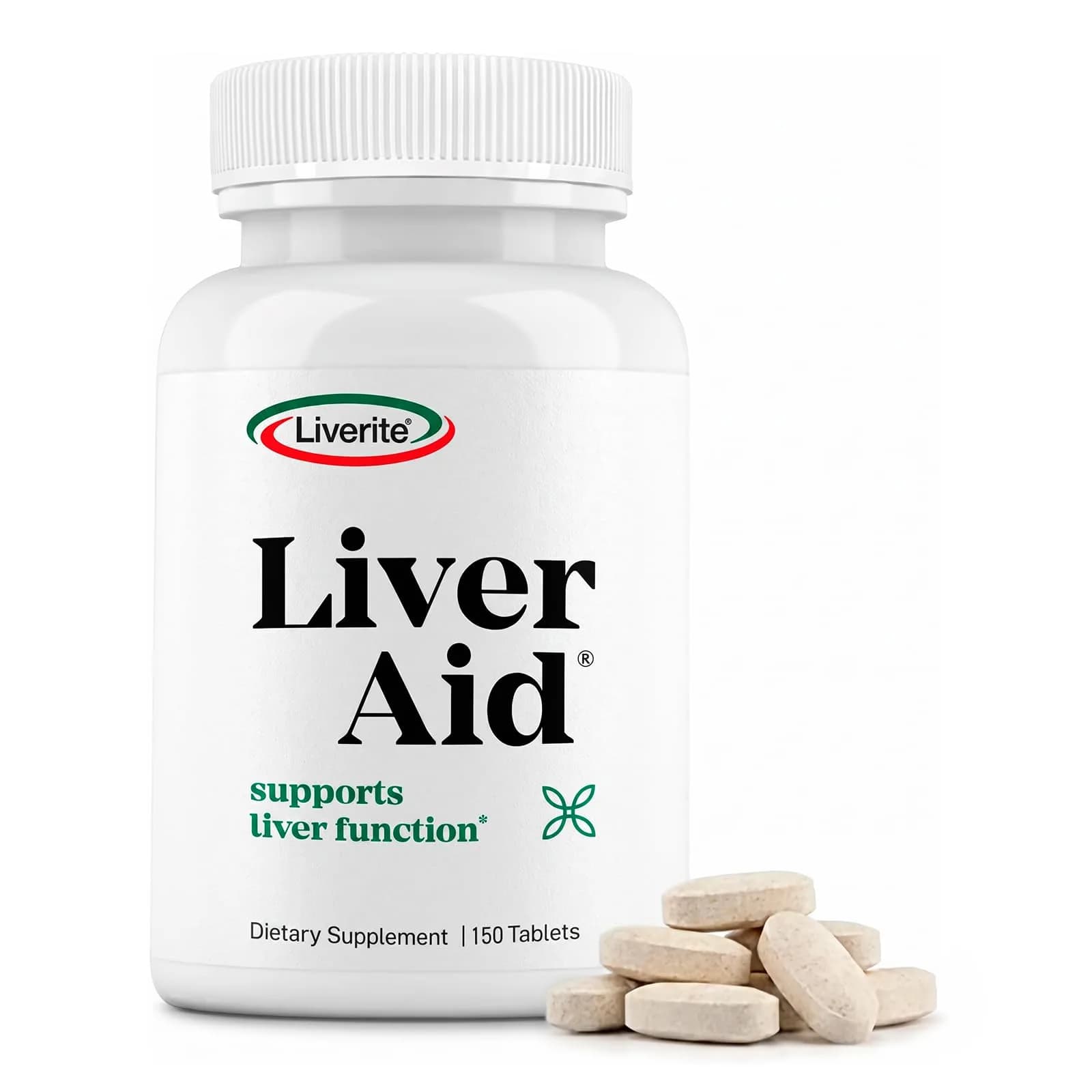 LIVERITE Liver Aid - Liver Support Supplement - 150 Tablets | Supports Liver Function & Energy — Tablet