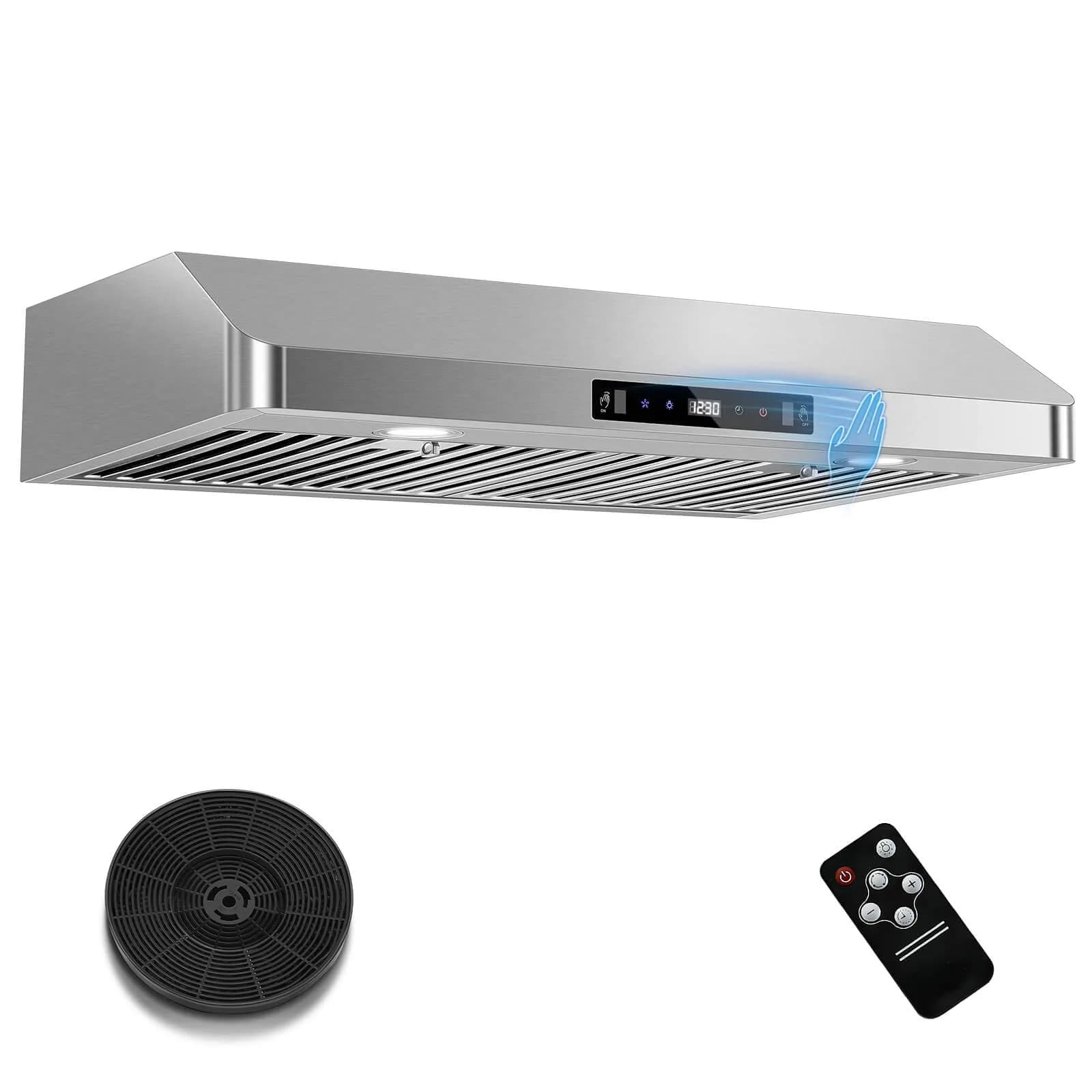 SNDOAS 30-inch Under Cabinet Range Hood 700 CFM | Stainless Steel Ducted/Ductless with Touch/Gesture Control - main product image