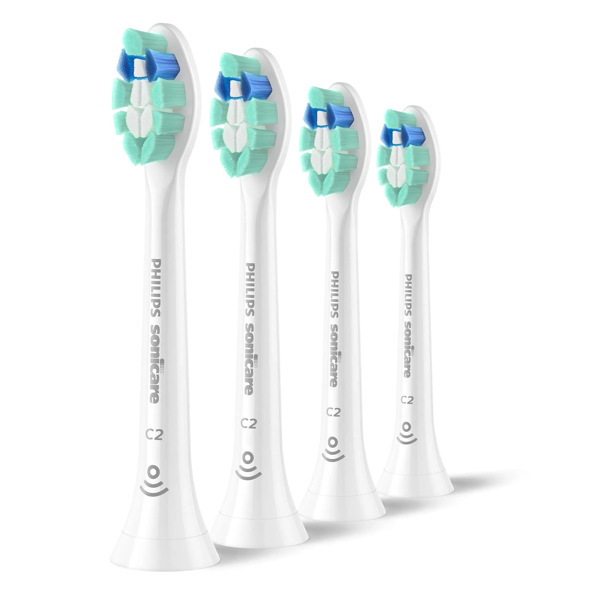 Philips Sonicare C2 Plaque Control Replacement Electric Toothbrush Heads - White, Single Pack | Dermatologist Tested - main product image