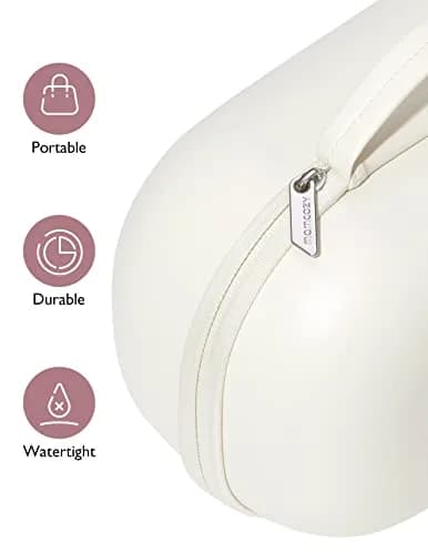 Momcozy Wearable Breast Pump Storage Bag White | Holds 2 Pumps, Hard Shell Case thumbnail 5