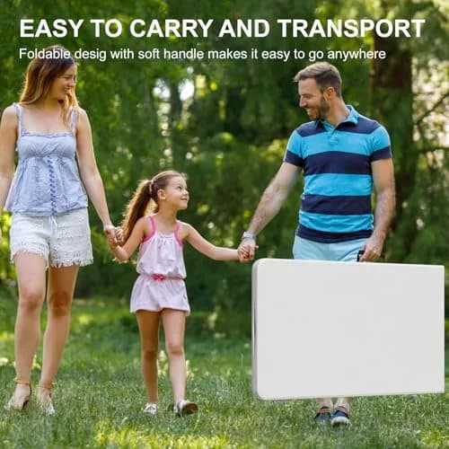 IWDOO 8 FT Folding Table for Camping & Events | Heavy Duty Support, Waterproof, Portable thumbnail 6