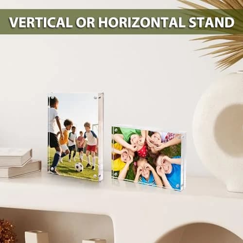 BP4U 4x6 Acrylic Picture Frame | Magnetic Double-Sided Photo Display (70-120 chars) thumbnail 3