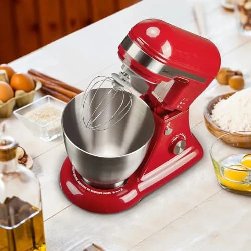 Geek Chef Electric Stand Mixer 4.8QT Bright Red | 12 Speeds, Tilt-Head, 280W Power thumbnail 4
