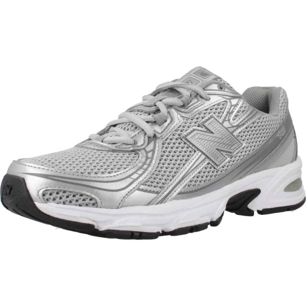 New Balance Unisex 740 Running Shoes Castlerock/Slate Gray/Silver Metallic | Retro 2000s Inspired Sneakers (11 Men / 12.5 Women US)