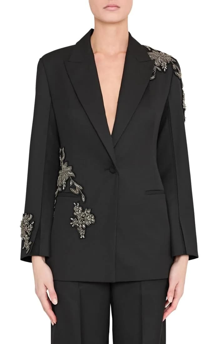 Kobi Halperin Lariz Jacket Black | Effortless Luxury, Regular Fit, Wool-Polyester Blend