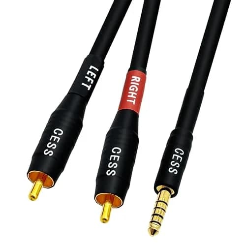 CNCESS 4.4mm Balanced Male to 2 RCA Plug Audio Cable 24 Inch | High-Fidelity Signal Transfer thumbnail 8