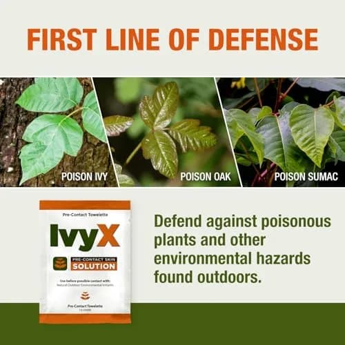 CoreTex Ivy X Pre-Contact Poison Ivy Wipes 100 Count | Proactive Skin Barrier for Poison Oak & Sumac thumbnail 2