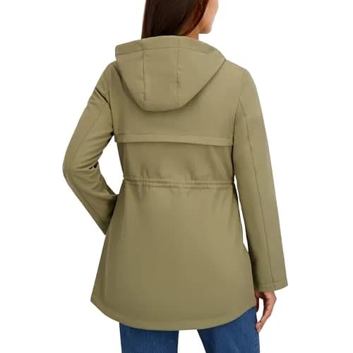 HFX Women's Softshell Jacket Green X-Large | Water-Resistant, Breathable, Adjustable Waist thumbnail 2