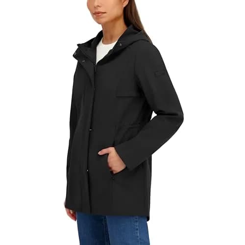 HFX Women's Adjustable Waist Softshell Jacket, Black, X-Large | Breathable, Water-Resistant, 4-Way Stretch thumbnail 2