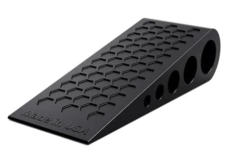 suspension dudes Black Door Stop Wedge 1.6in (4cm) | Heavy Duty Rubber for All Floors thumbnail 1