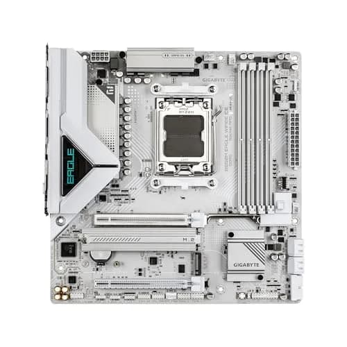 GIGABYTE B850M Eagle WIFI6E ICE AMD AM5 mATX Motherboard Support Ryzen 9000/8000/7000 DDR5 8+2+2 Power Phase 2X M.2 PCIe 5.0 USB-C WIFI6E 2.5GbE LAN 3-Year Warranty thumbnail 2