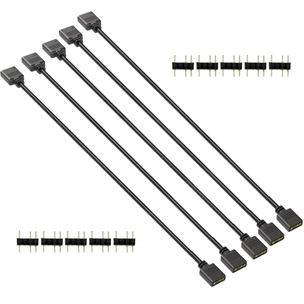 Gebildet 30cm ARGB 3 Pin Splitter Cable | 5V Addressable RGB Extension for PC Fans & LED Strips - main product image