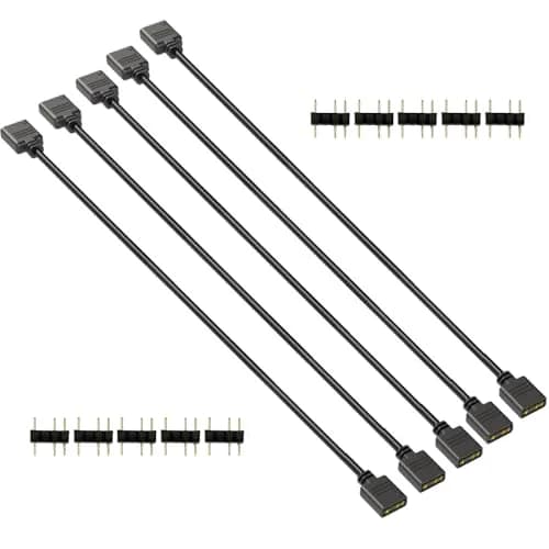 Gebildet 30cm ARGB 3 Pin Splitter Cable | 5V Addressable RGB Extension for PC Fans & LED Strips thumbnail 1