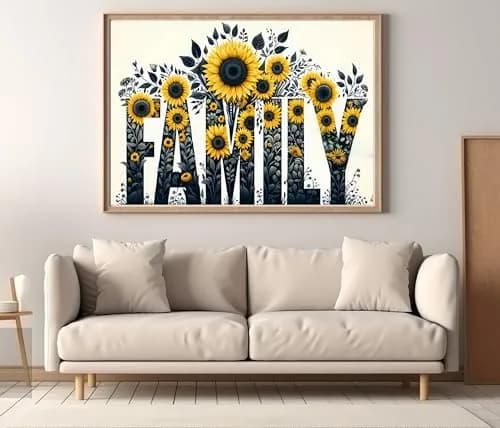 BYGFHLYW 5D Sunflower Diamond Painting Kit 30x40cm (12x16 inches) | Full Drill Art for Adults & Family thumbnail 3