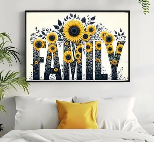 BYGFHLYW 5D Sunflower Diamond Painting Kit 30x40cm (12x16 inches) | Full Drill Art for Adults & Family thumbnail 4