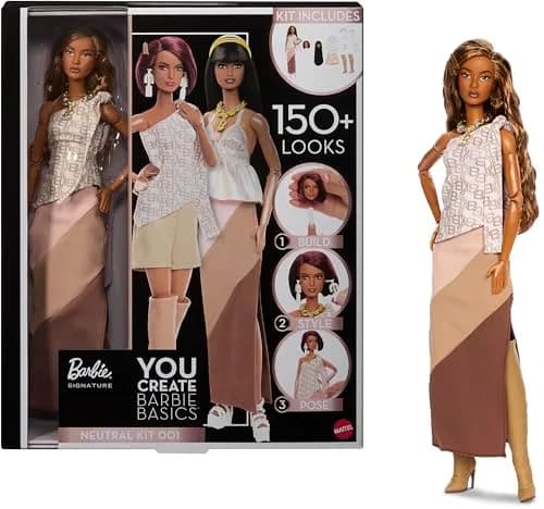 Barbie Basics You Create Neutral Kit 001 Doll and Fashions | Customizable 1:6 Scale Doll with Interchangeable Heads & Neutral Styles thumbnail 1